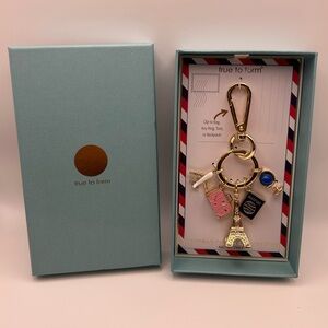 *New* True to Form Traveling and Eiffel Tower Handbag Charm and Key Ring